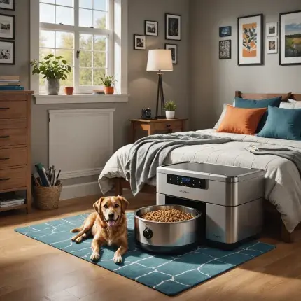 Hrănitor Automat pentru Câini în Cămine: Hrănitoarele Automate Asigură Hrănirea Regulată a Animalelor de Companie